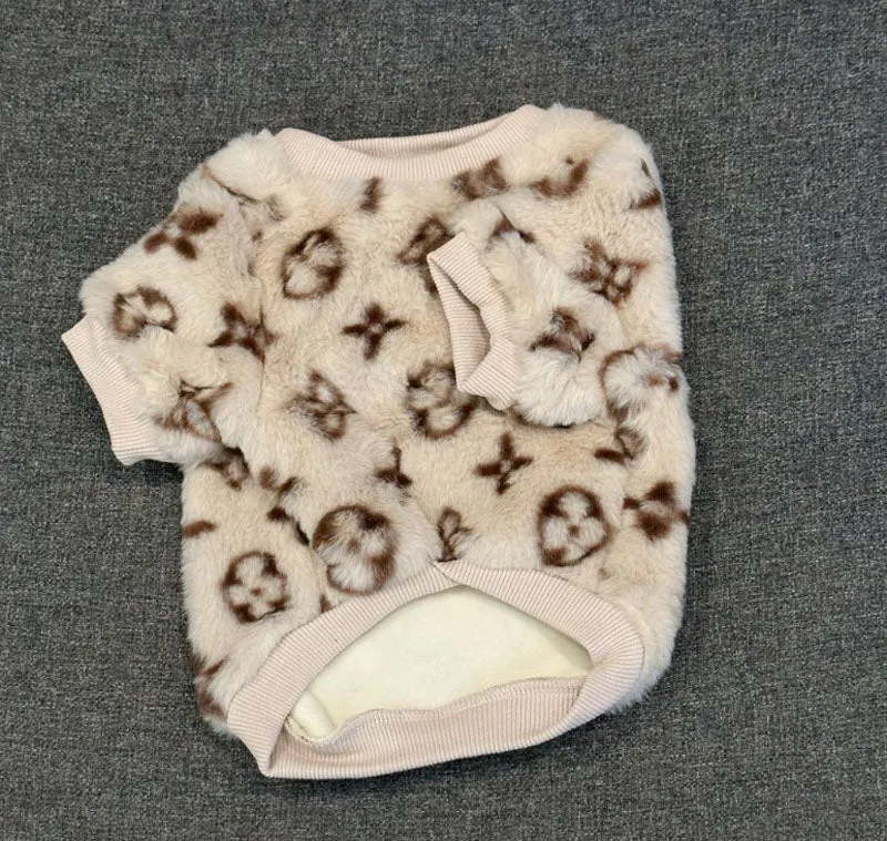 Autumn and winter dog clothes French bulldog English bulldog Pug Corgi bully pet warm plush thick clothing
