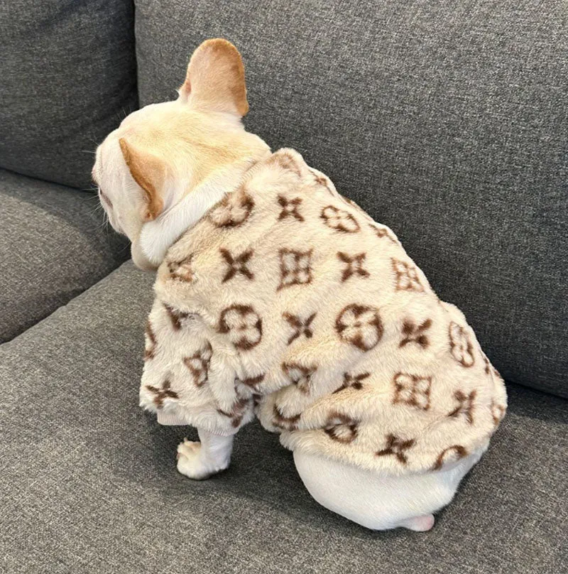 Autumn and winter dog clothes French bulldog English bulldog Pug Corgi bully pet warm plush thick clothing