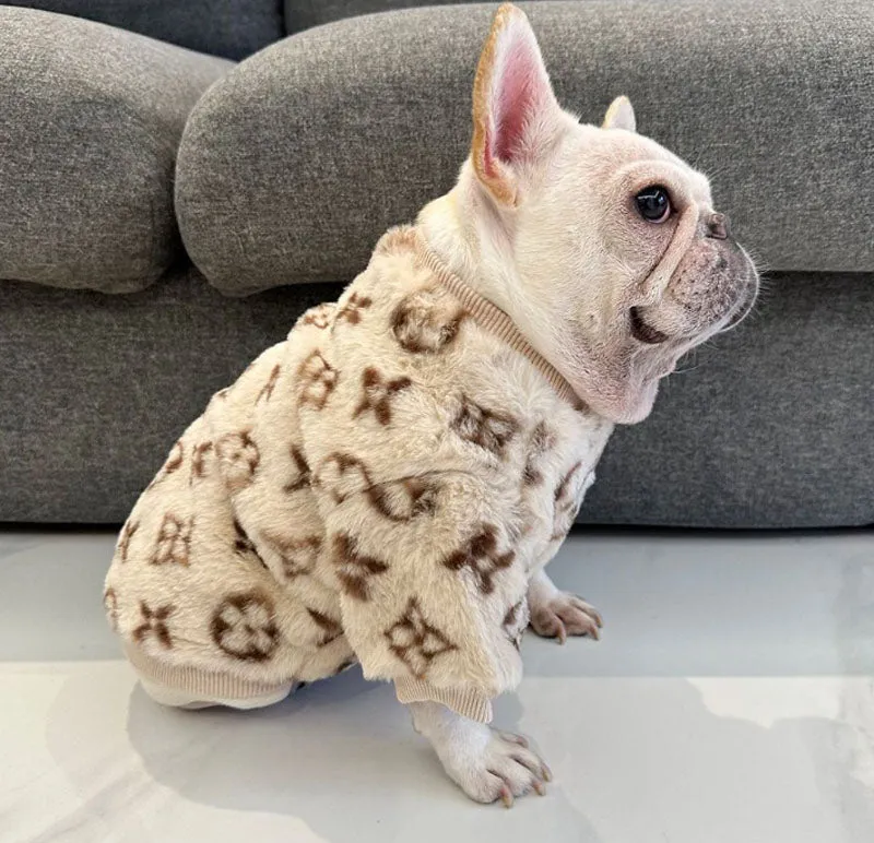 Autumn and winter dog clothes French bulldog English bulldog Pug Corgi bully pet warm plush thick clothing
