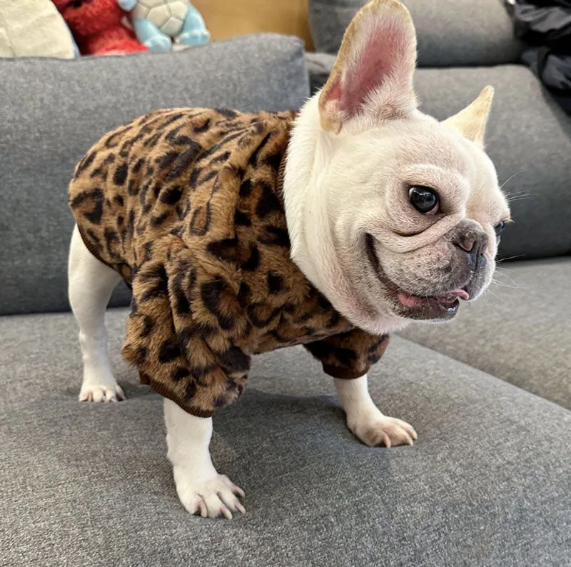Autumn and winter dog clothes French bulldog English bulldog Pug Corgi bully pet warm plush thick clothing