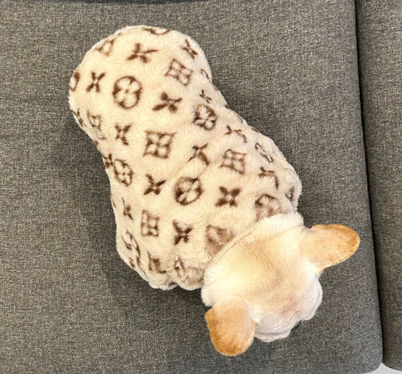 Autumn and winter dog clothes French bulldog English bulldog Pug Corgi bully pet warm plush thick clothing