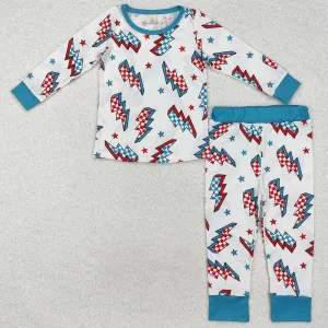 Baby Boys Pajamas Christmas Light Bamboo Pajamas Clothes Sets BLP0991