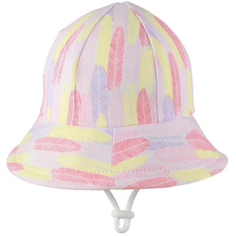 Bedhead Girls Baby Bucket Hat 'Feather' Print