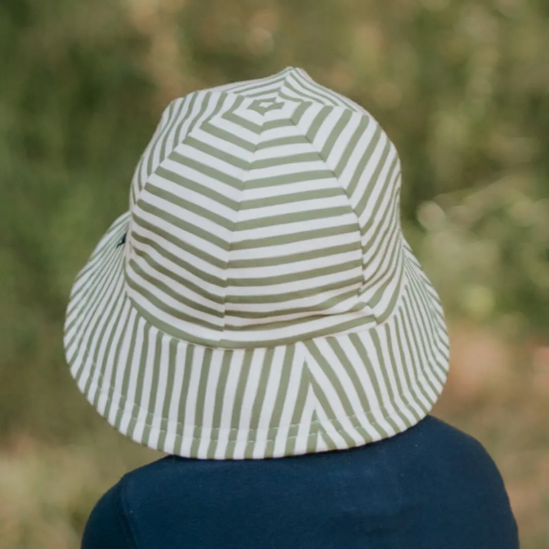 BEDHEAD TODDLER BUCKET HAT KHAKI STRIPE
