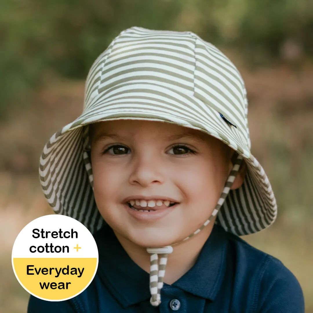 BEDHEAD TODDLER BUCKET HAT KHAKI STRIPE