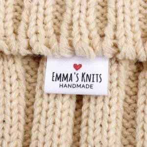 Custom Clothing Labels - Custom Personalized Tags - Engraving Engraved Labels For Products Sewing - Branding Knitting Handmade Supply