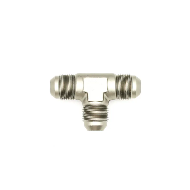 DeatschWerks 8AN Male Flare   8AN Male Flare To 8AN Male Flare Tee Fitting