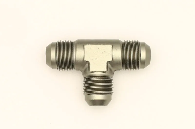 DeatschWerks 8AN Male Flare   8AN Male Flare To 8AN Male Flare Tee Fitting