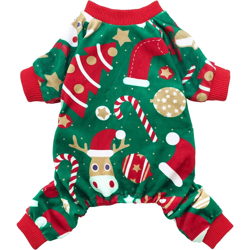 Dog Costume Lightweight Velvet Pajamas, Pet Clothes, Doggy Outfits Cat Jumpsuits