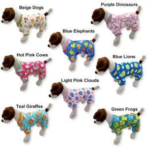 Dog Pajamas Soft Warm FLEECE Jumpsuit Cute Pet