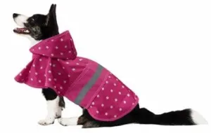 Fashion Pet Polka Dot Dog Raincoat Pink - X-Large
