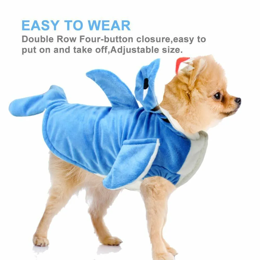Halloween Costumes Funny Dog Cat Shark Costumes Christmas Cosplay Dress Pajamas