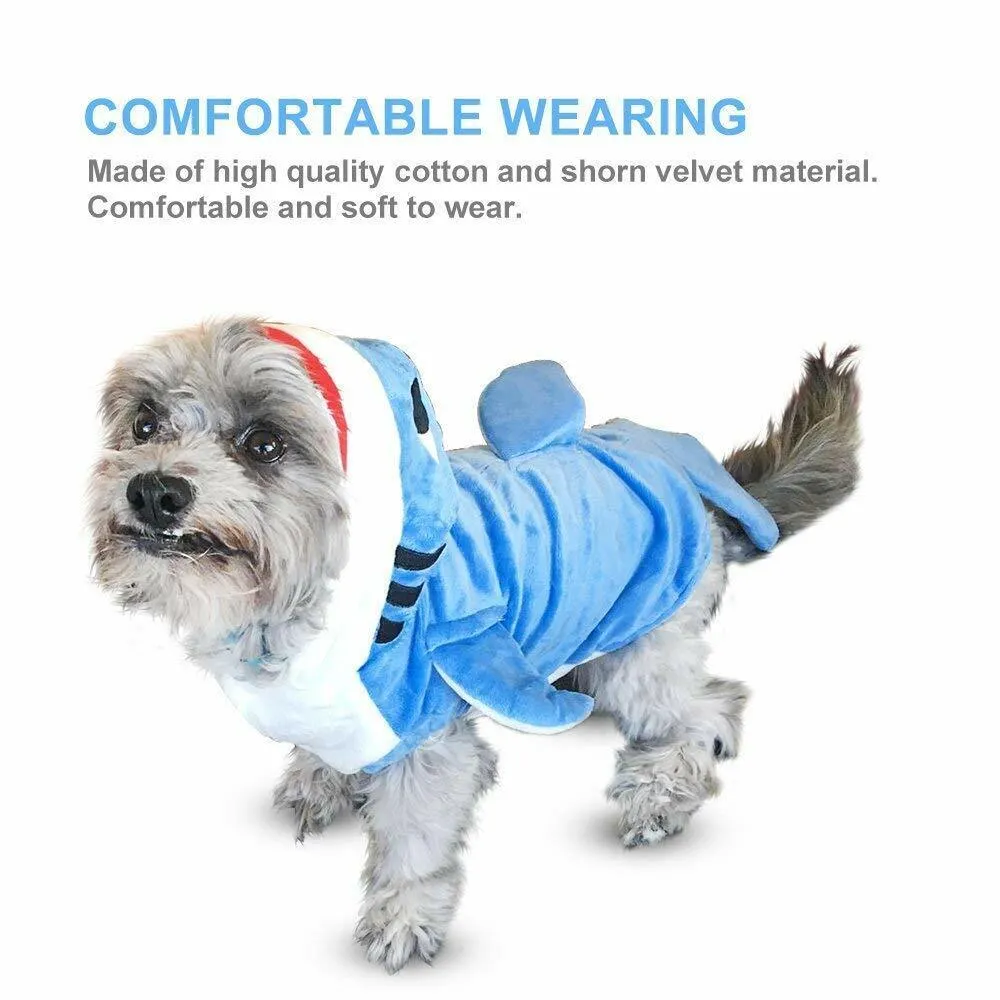 Halloween Costumes Funny Dog Cat Shark Costumes Christmas Cosplay Dress Pajamas