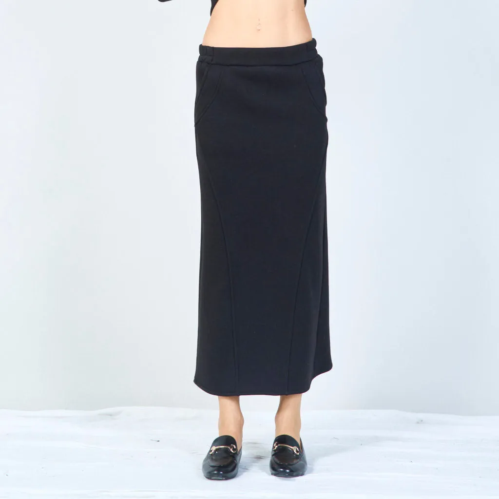 High-waisted midi skirt wholesale