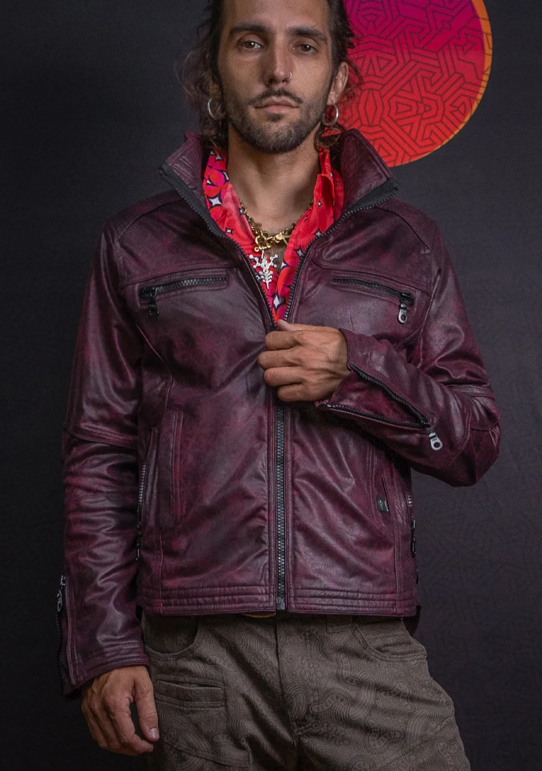 Jacket Men Alien / Fake Leather - Redwine SUNSHINE