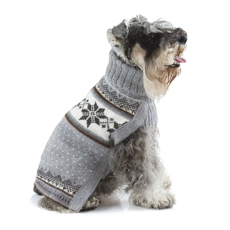 Knitted Dog Sweater (Mystic Snowflake)