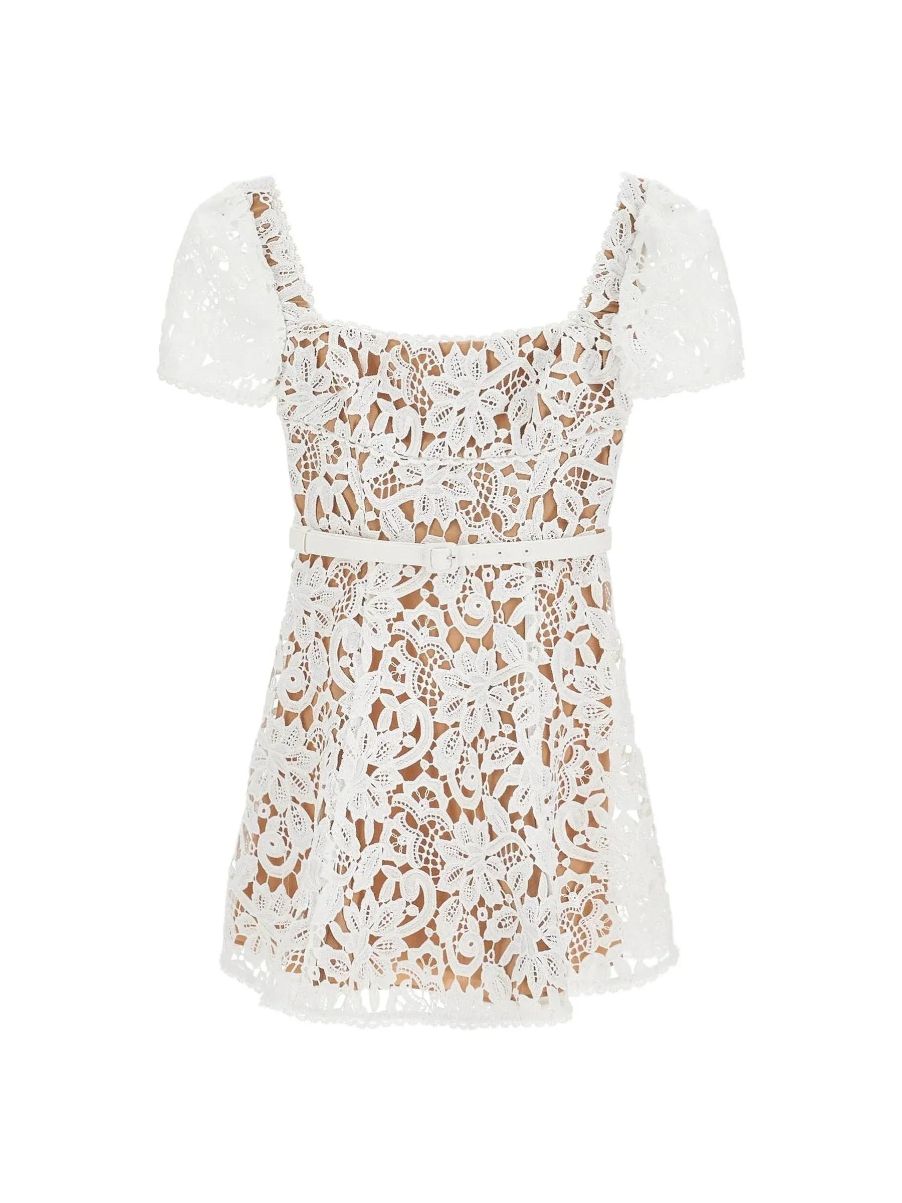 Lace Floral Mini Dress