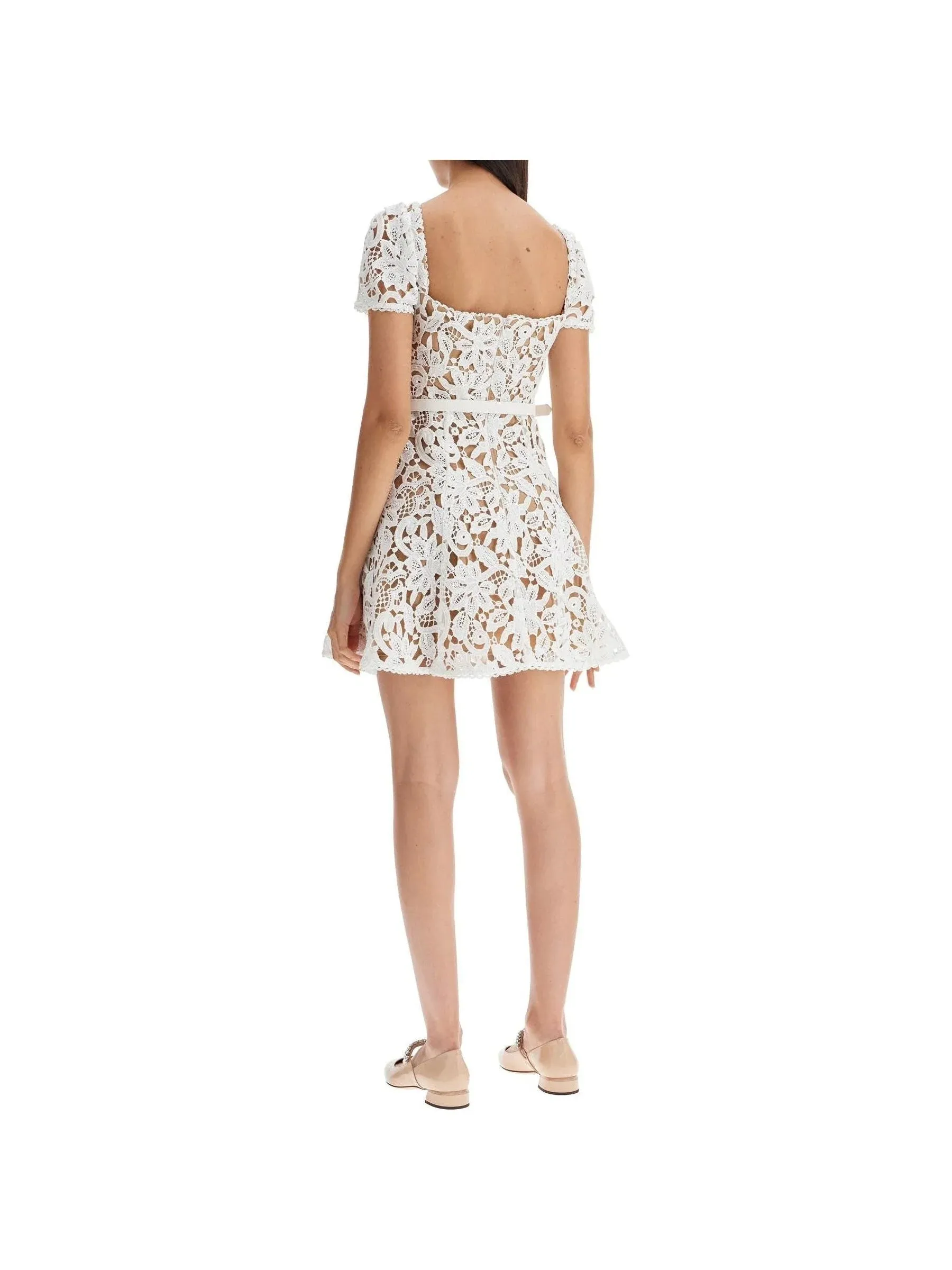 Lace Floral Mini Dress