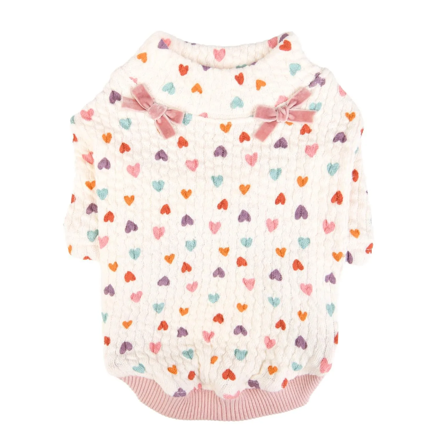 merry hearts sweater - ivory