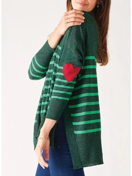 MERSEA - AMOUR SWEATER WITH HEART PATCH