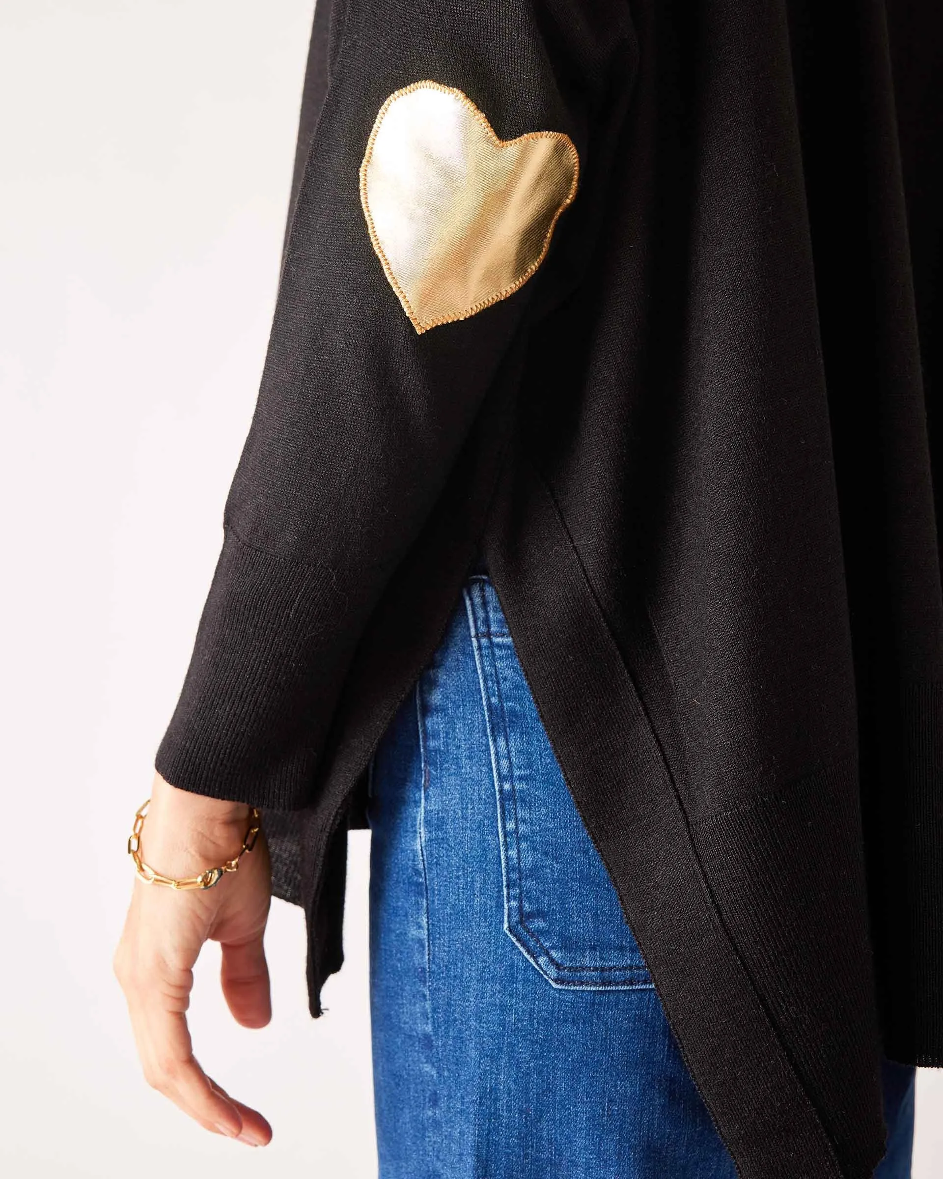 MERSEA - AMOUR SWEATER WITH HEART PATCH