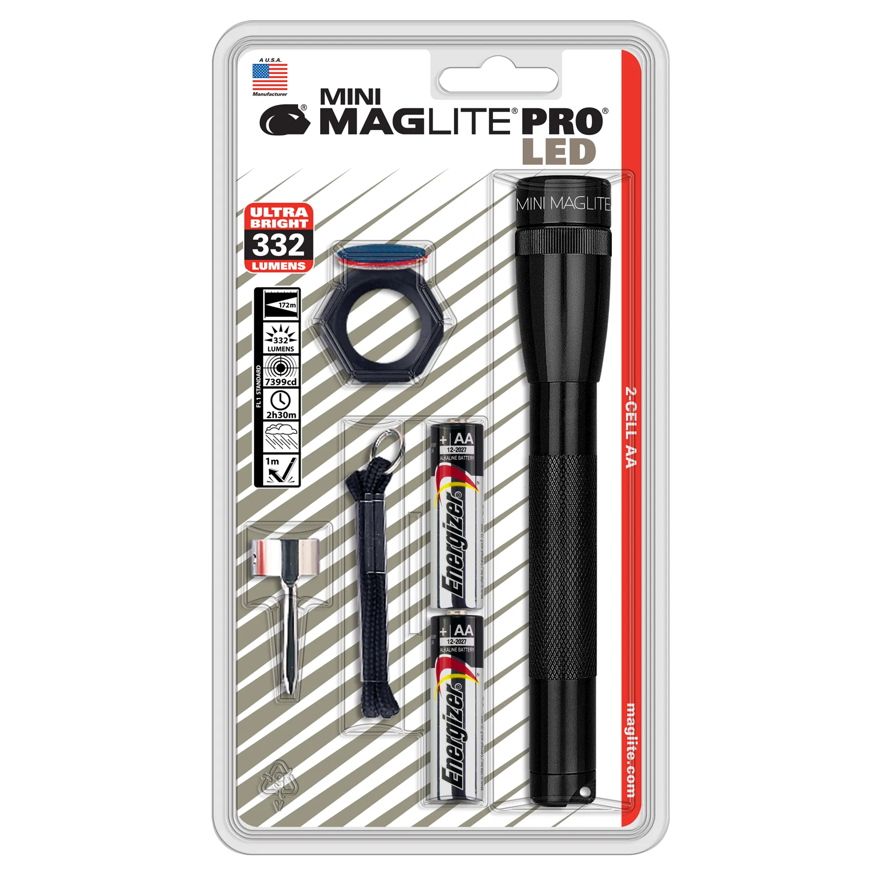 Mini Maglite LED PRO 2-Cell AA Combo Pack