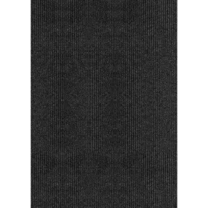 Multy Home 1005072 Runner Utility Mat, 36 in L, 24 in W, 0.15 in Thick, Concord Pattern, Polyester Rug, Black :EA: QUANTITY: 1