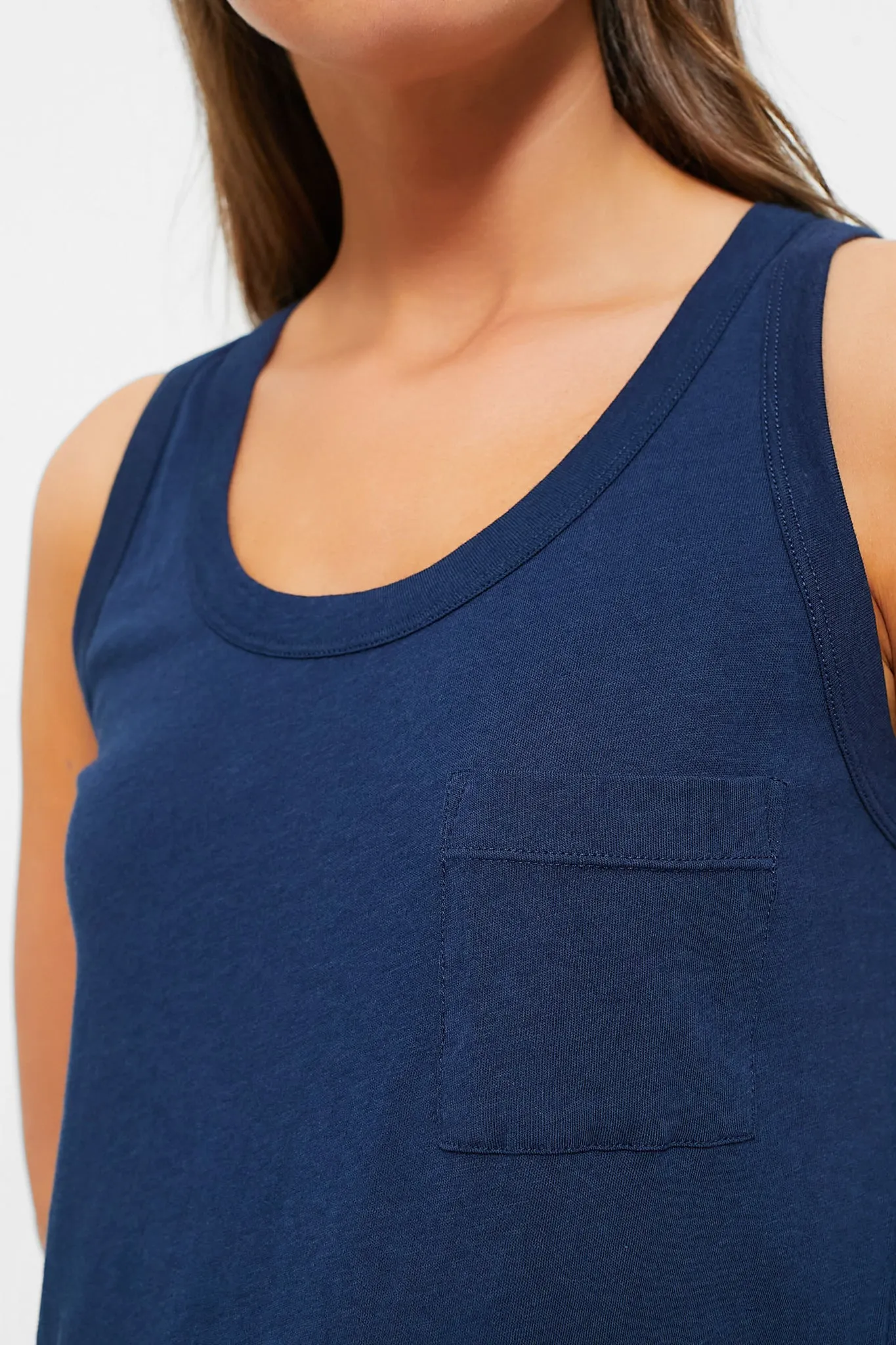 Navy Aloe Infused Tank