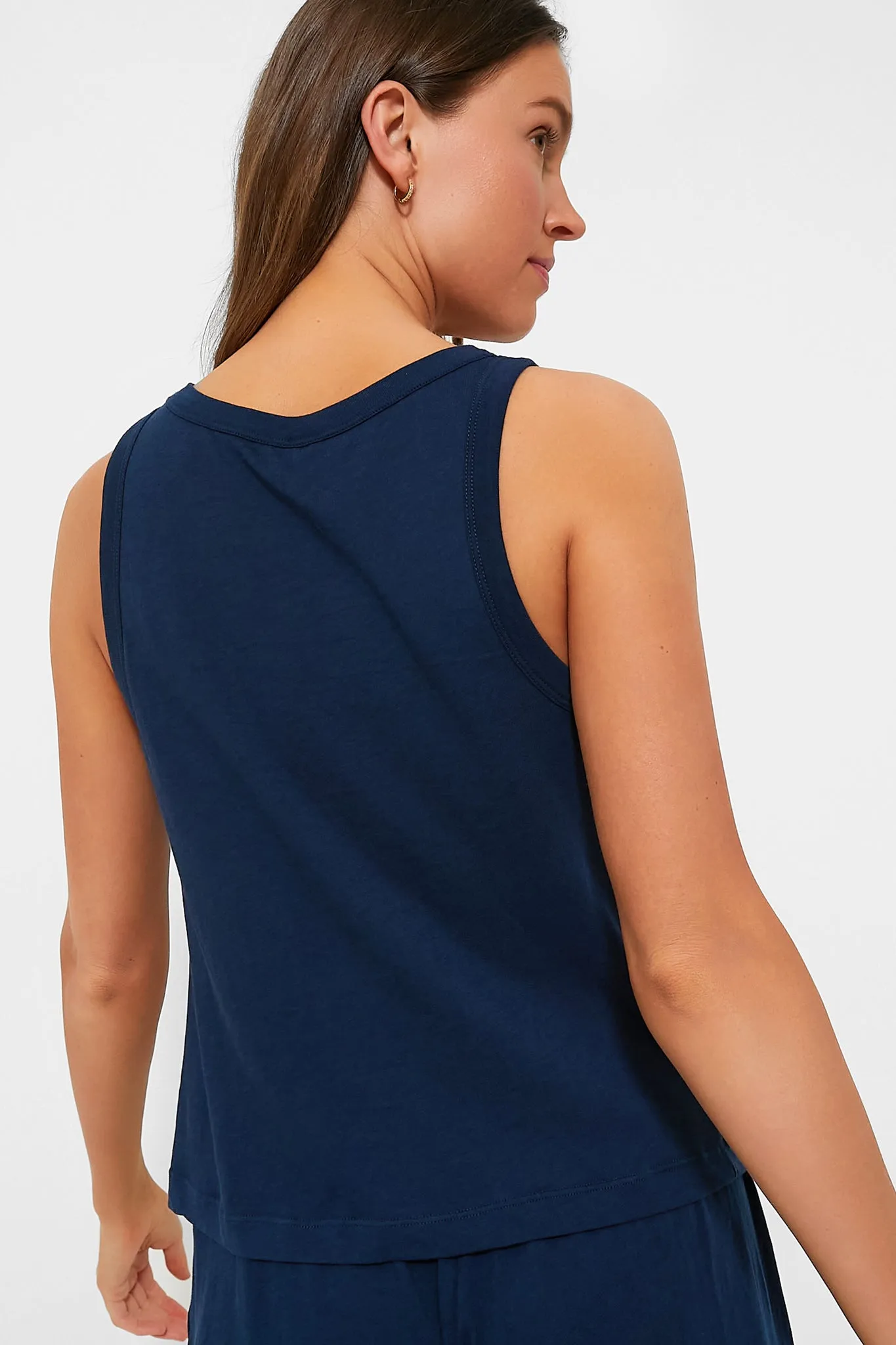 Navy Aloe Infused Tank