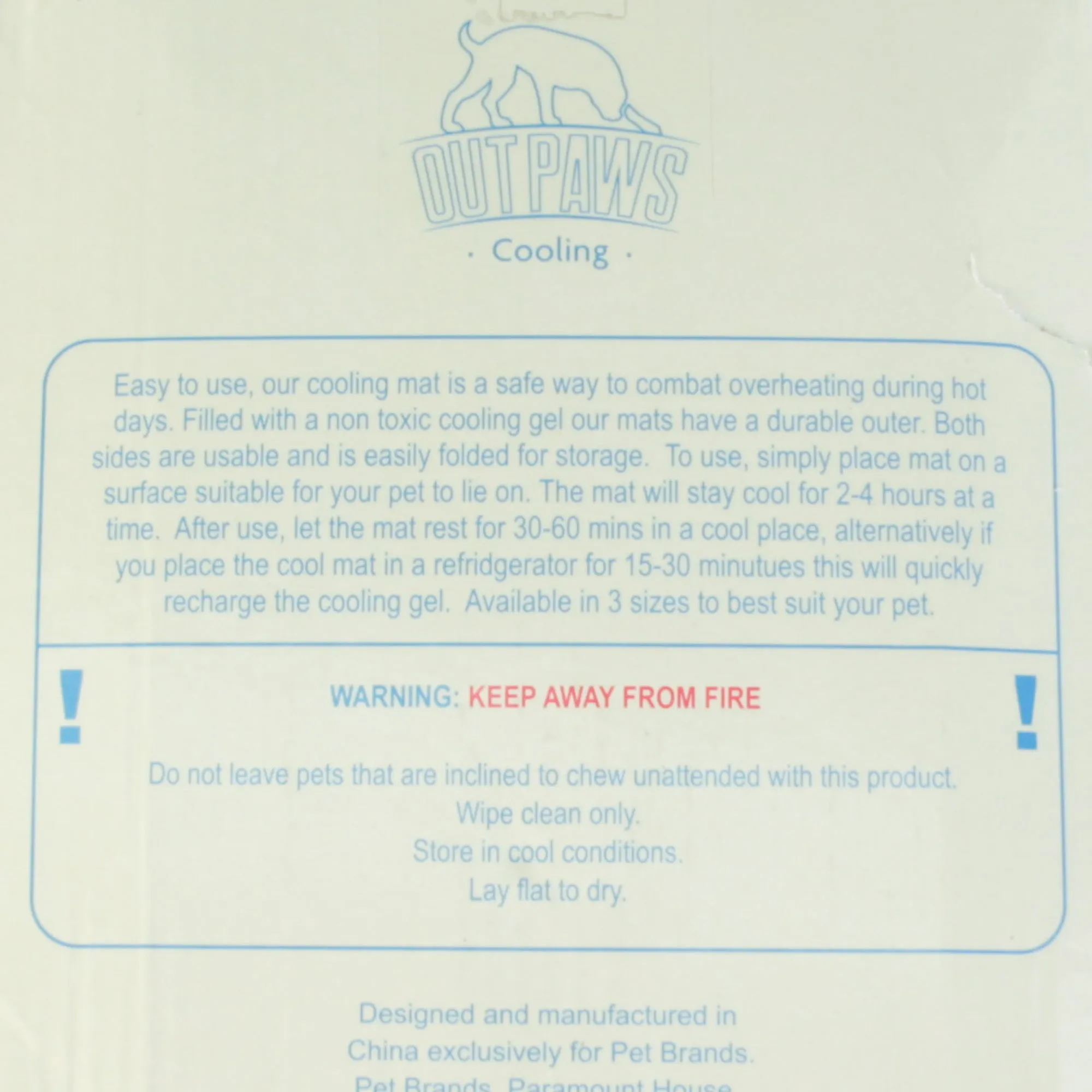 Outpaws Pet Cooling Mat