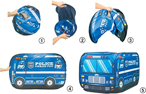 Police Car Kids Play Tent (Indoor & Outdoor) With 50 Balls