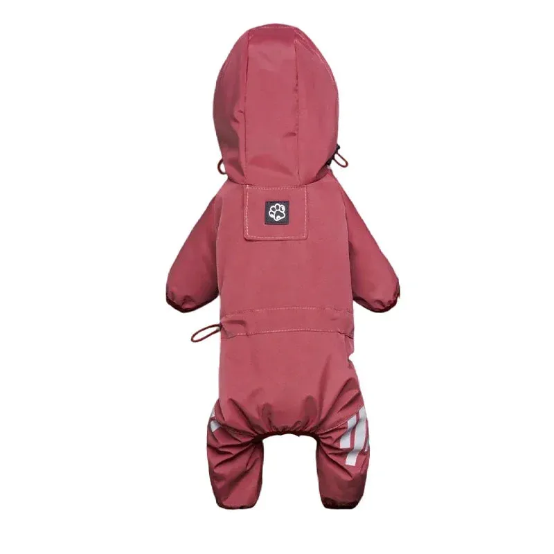 Reflective Waterproof Dog Raincoat | Pet Jumpsuit for Small & Medium Dogs