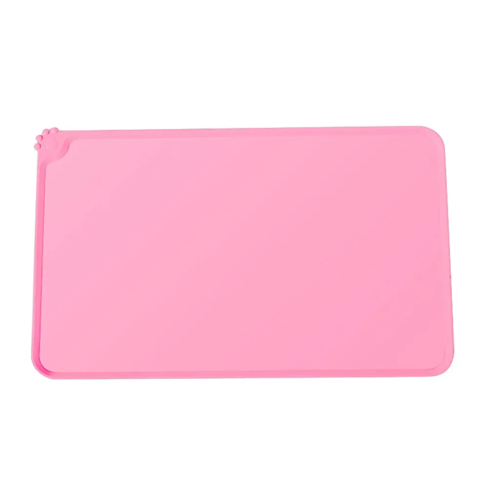 Waterproof Pet Feeding Mats with High Lips - Multiple Size and Colors
