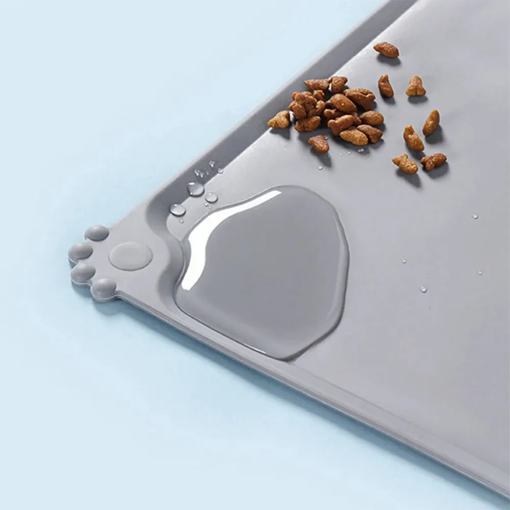 Waterproof Pet Feeding Mats with High Lips - Multiple Size and Colors