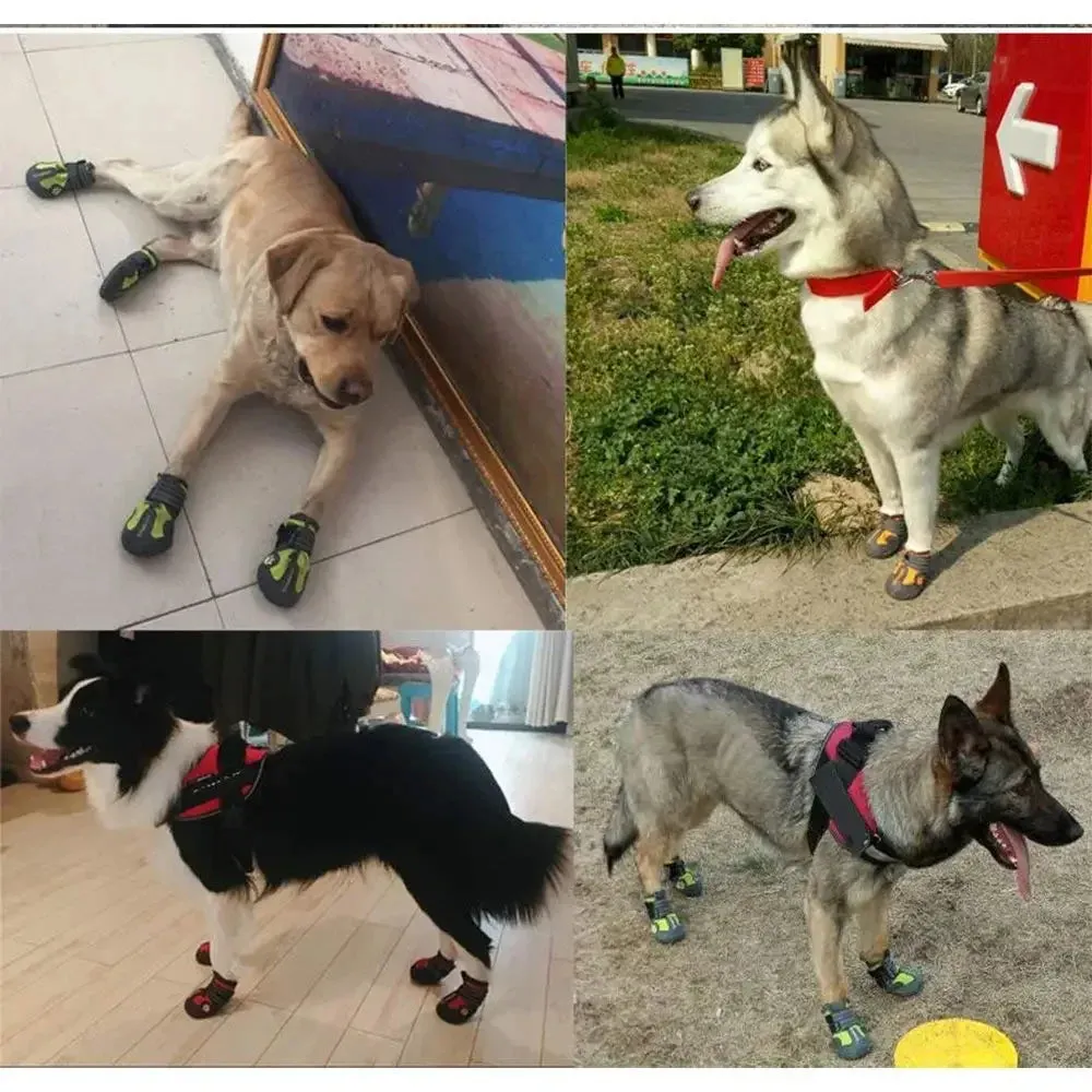 Waterproof Reflective Dog Shoes – Anti-Slip Rain Boots