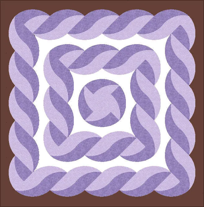 Wave Peak 4" finished block - 6633- includes cutting mat