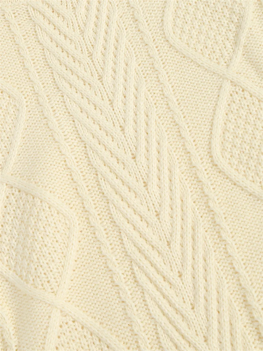ZAFUL Women Crew Neck Loose Knitwear Lazy Basics Soft Sweaters Winter Knit Pullover